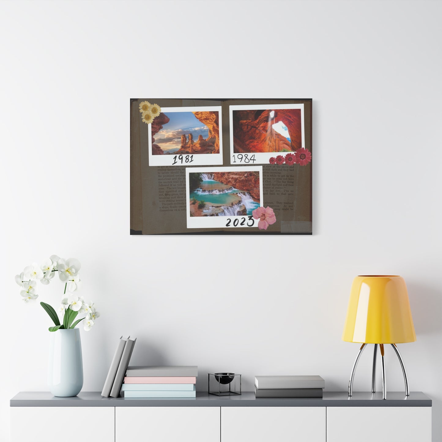 Beautiful Canvas with 4 different sizes - Vintage type - Stunning your dinning room, guest room, office - A designed by Helen Pham