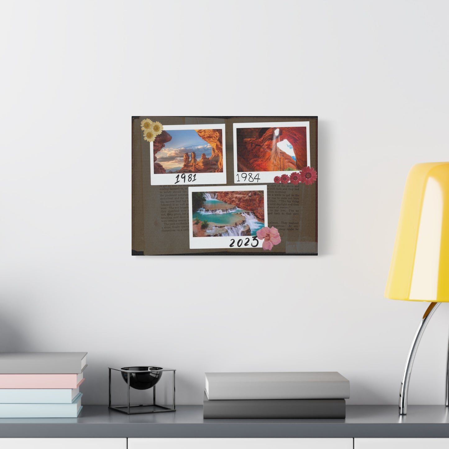 Beautiful Canvas with 4 different sizes - Vintage type - Stunning your dinning room, guest room, office - A designed by Helen Pham