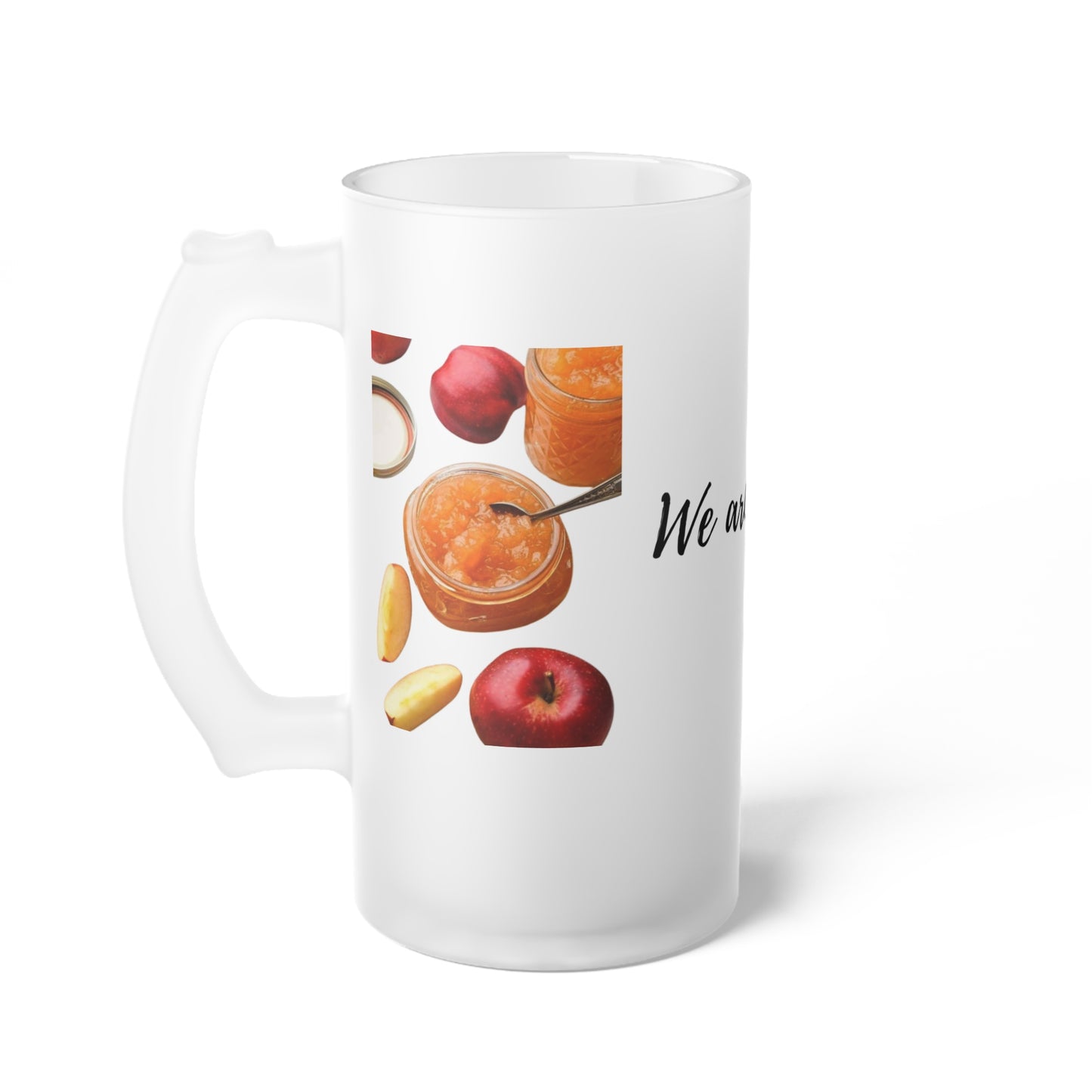 HAVE FUN WITH 16 OZ FROSTED GLASS BEER MUG - A DESIGNED FROM HELEN PHAM