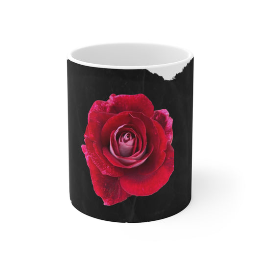 11 oz Mug with Rose