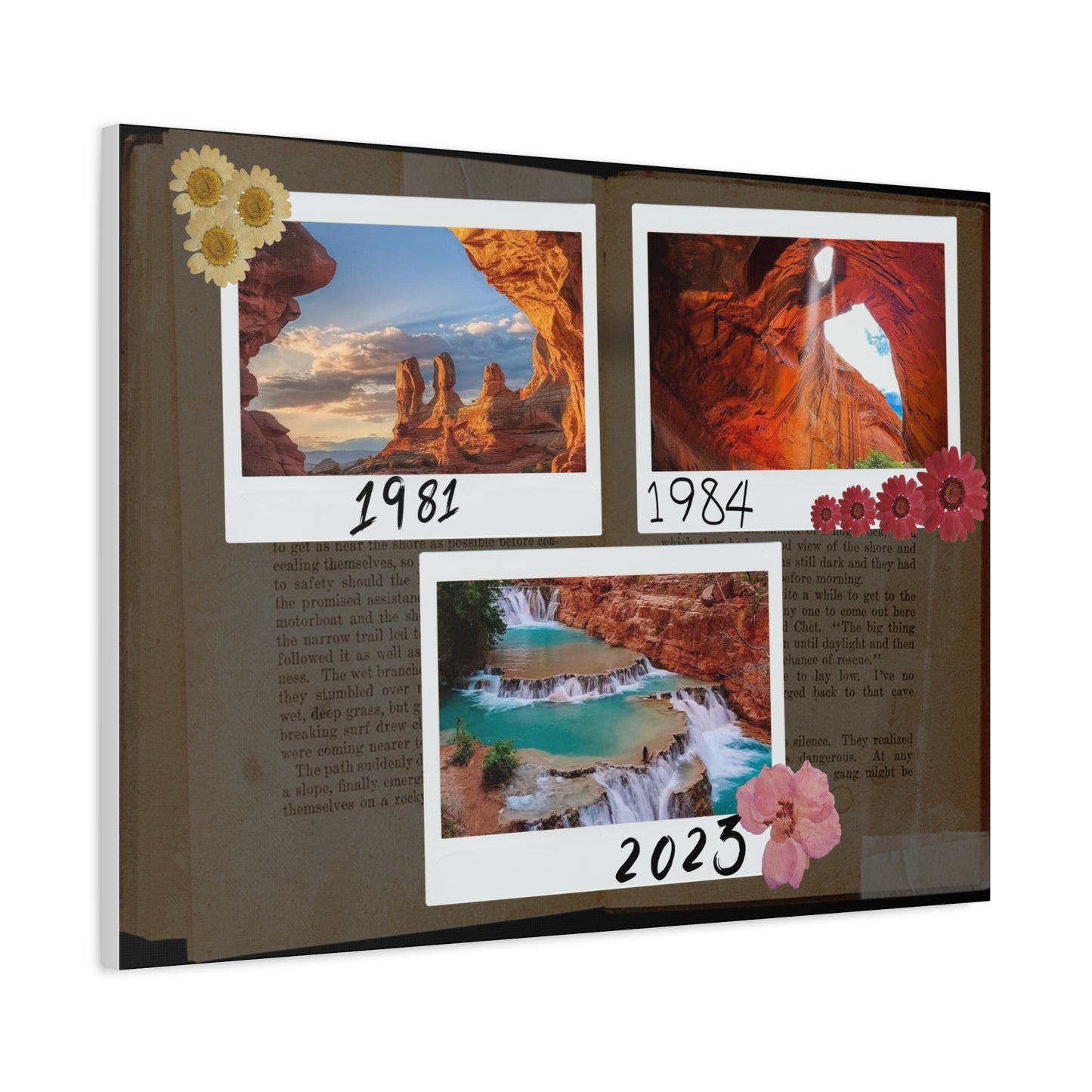 Beautiful Canvas with 4 different sizes - Vintage type - Stunning your dinning room, guest room, office - A designed by Helen Pham