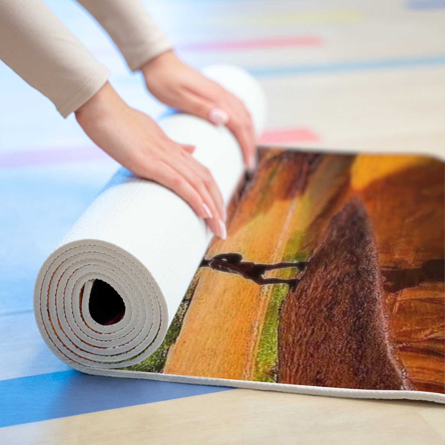 Foam Yoga Mat - Tomorrow will be different