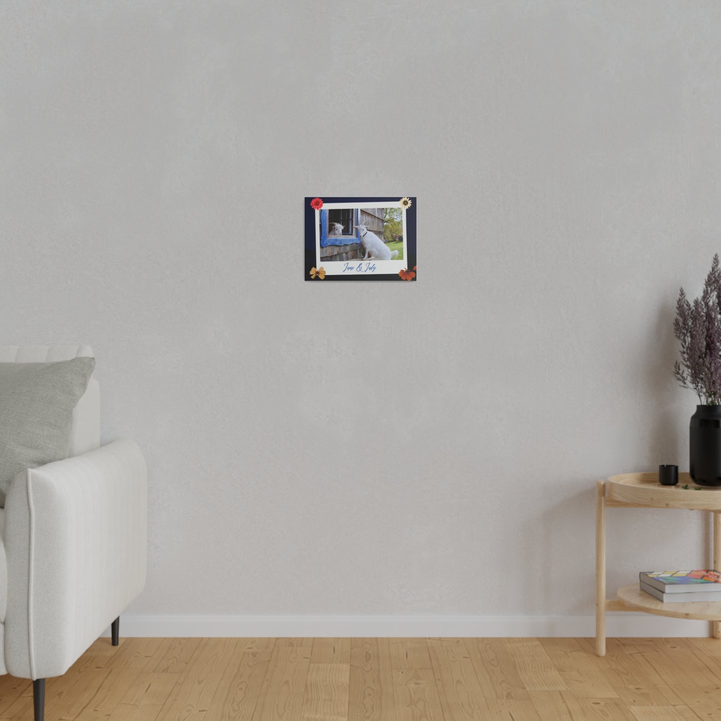Canvas with cute Goats - Brightens up any room and office