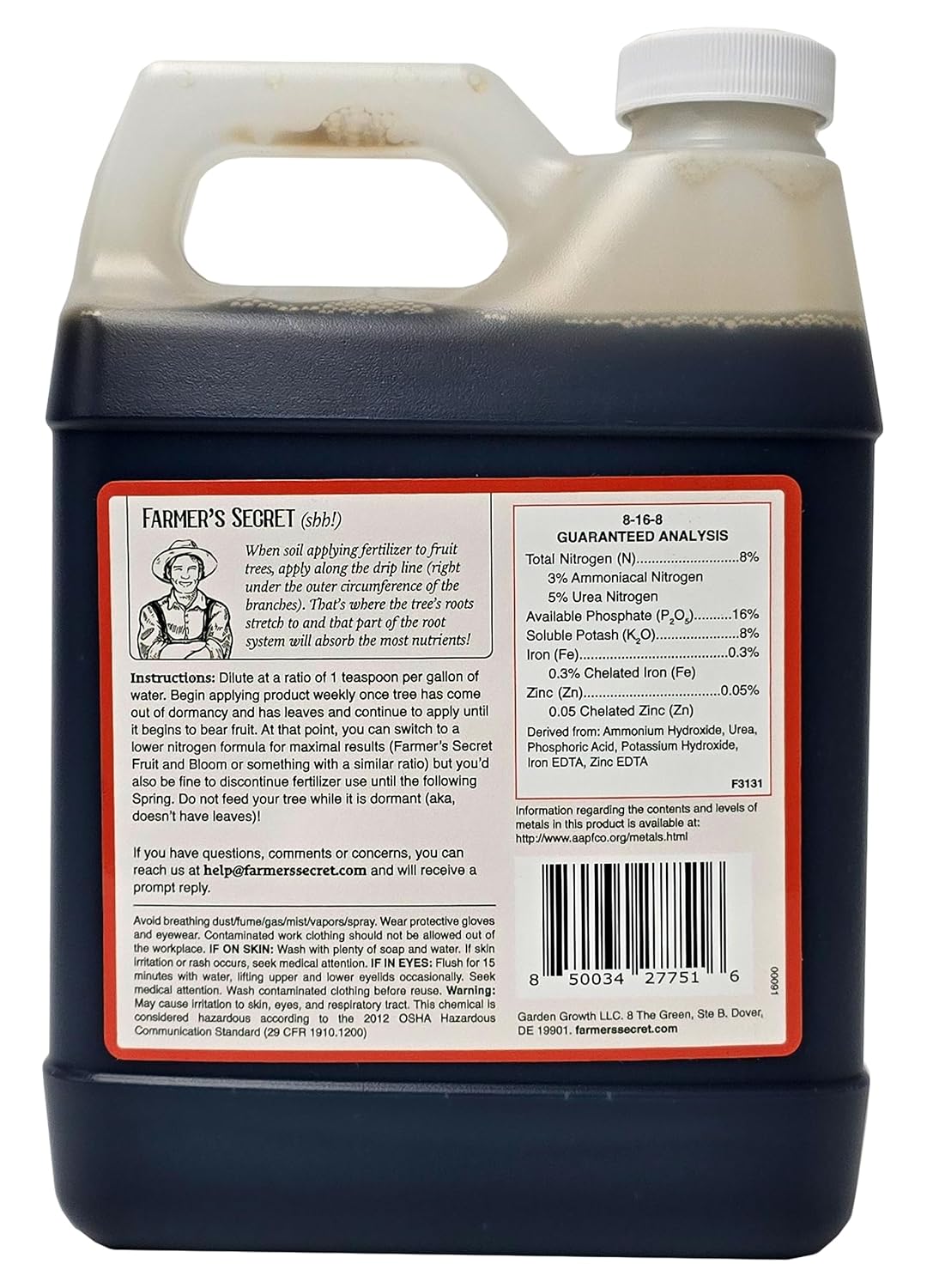 Farmer's Secret Fruit Tree Booster Fertilizer (32oz) - I used it and I have gorgeous fruit trees