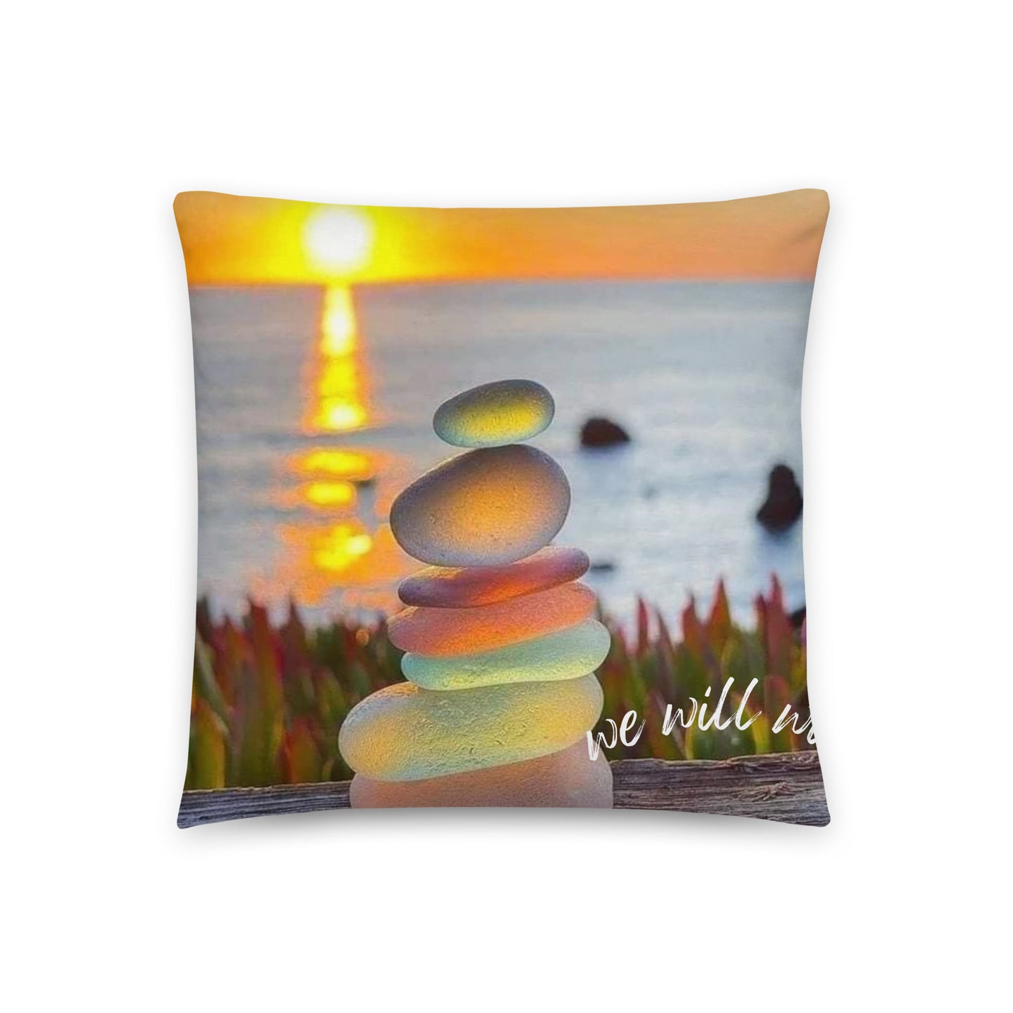 DESIGNED PILLOW 18 X 18 INCHES FRONT AND BACK PRINT