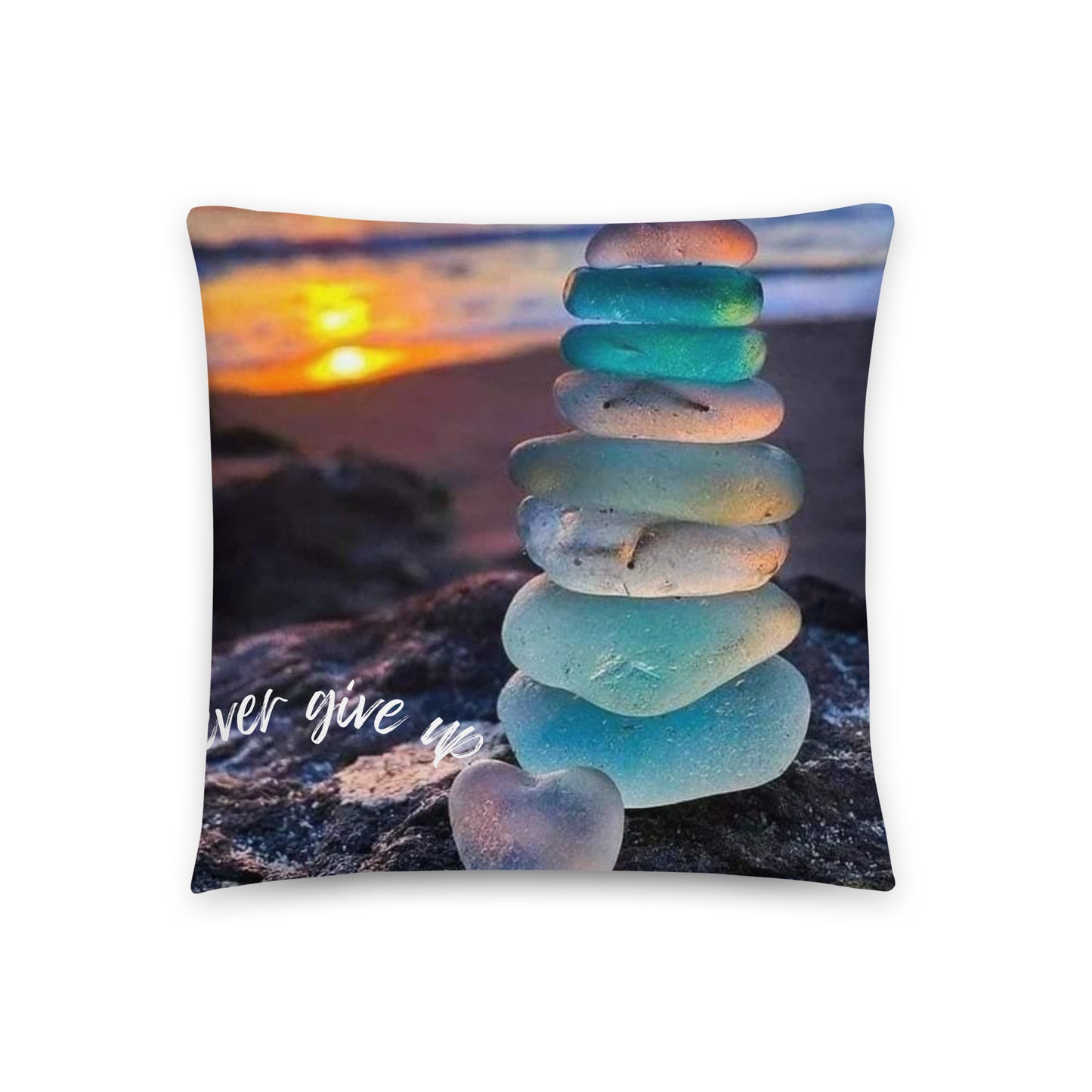 DESIGNED PILLOW 18 X 18 INCHES FRONT AND BACK PRINT