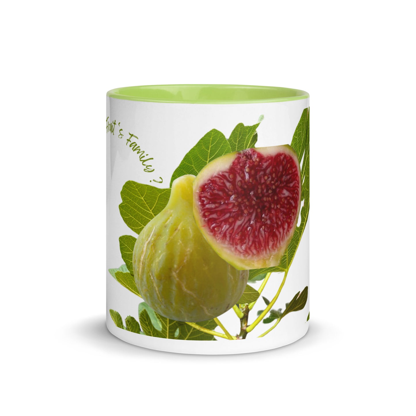 Designed from Helen Pham - White Madeira Fig Mug with Color Inside