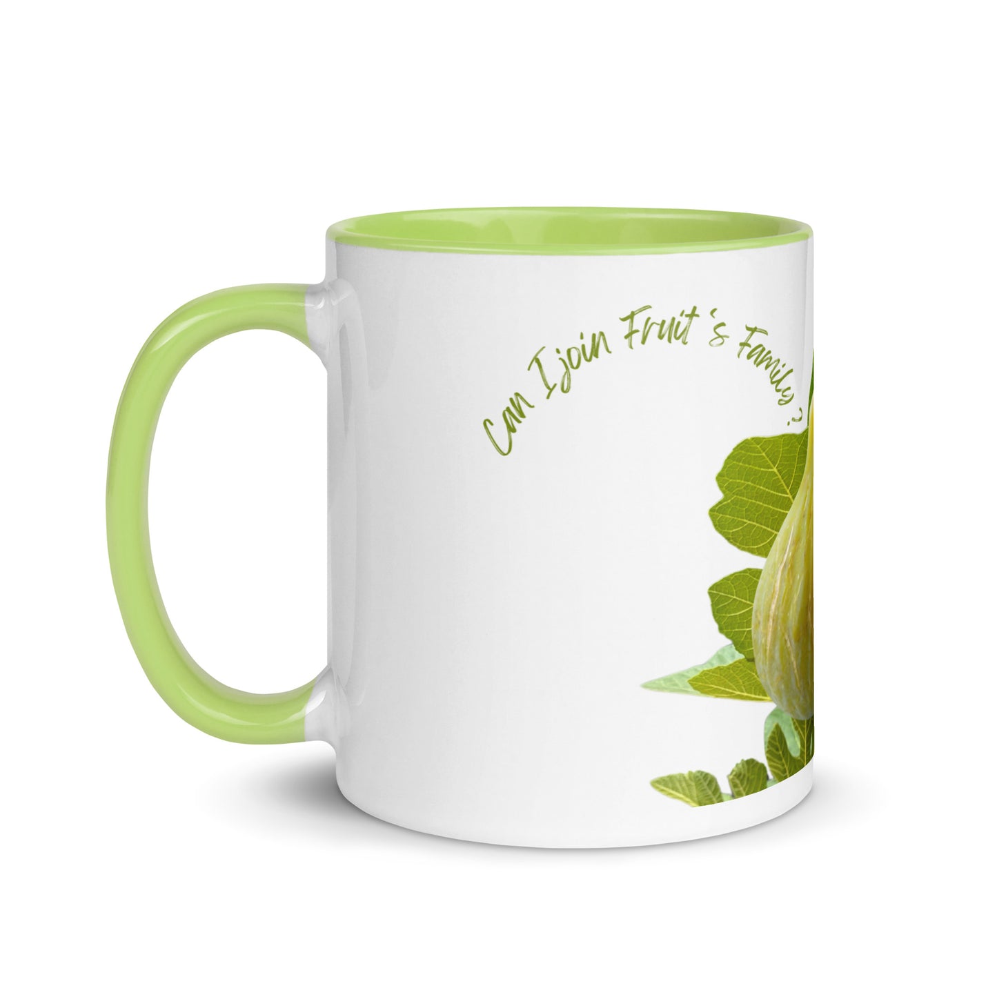 Designed from Helen Pham - White Madeira Fig Mug with Color Inside