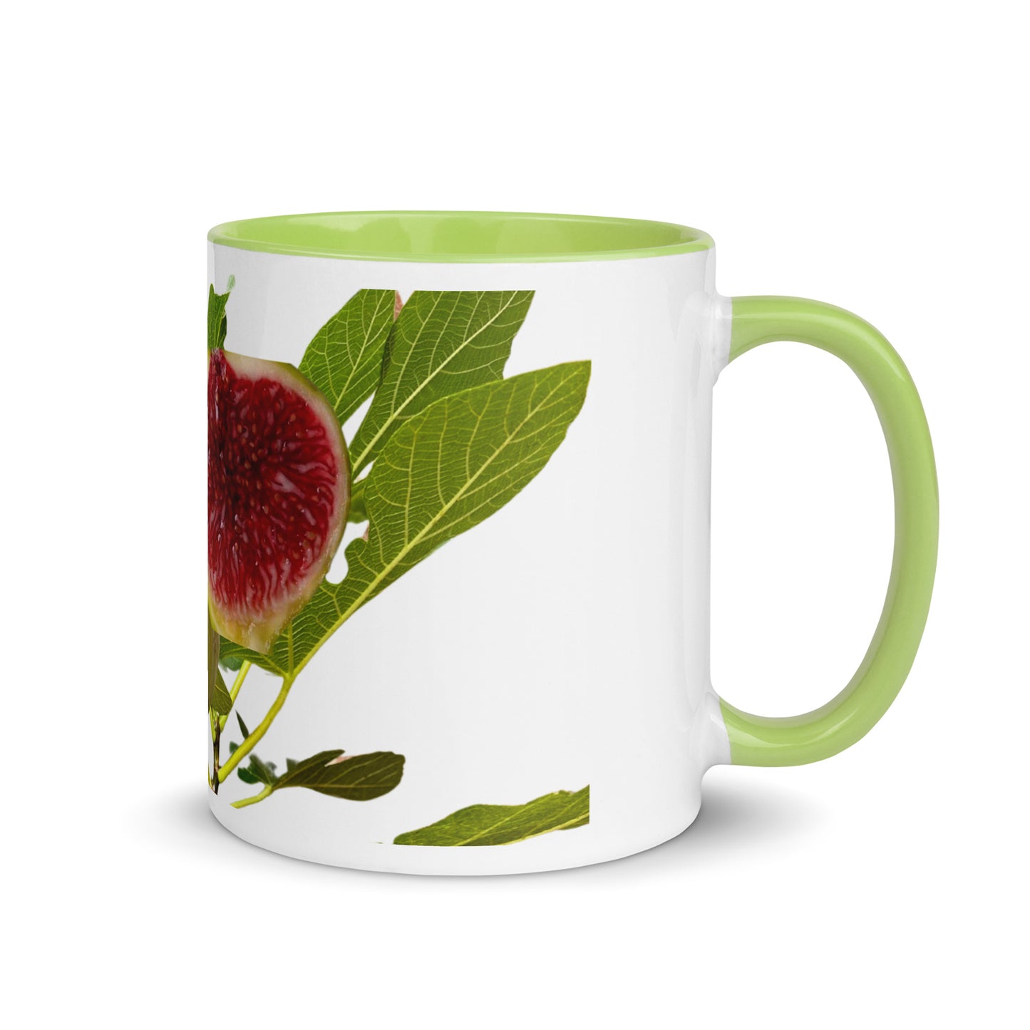 Designed from Helen Pham - White Madeira Fig Mug with Color Inside