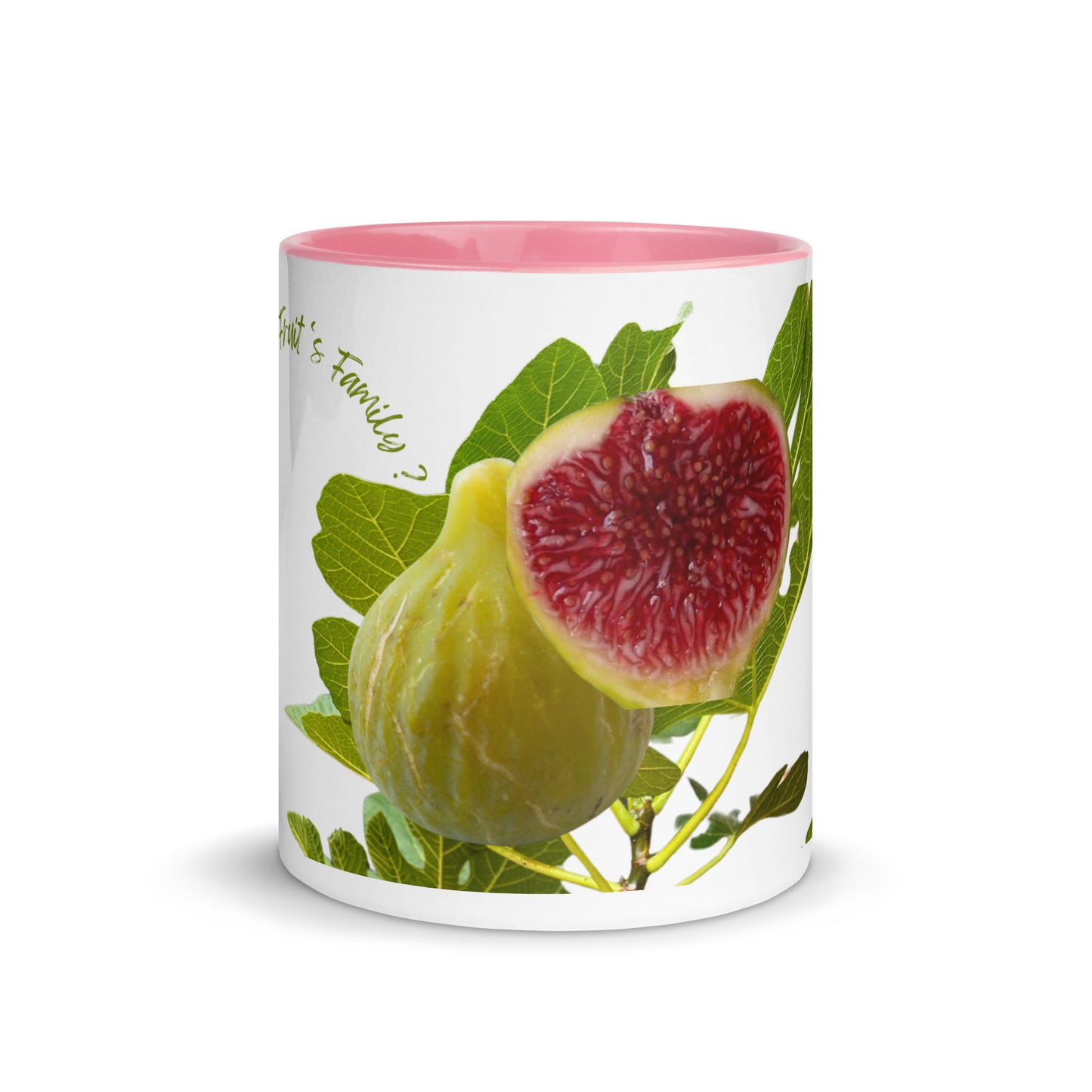 Designed from Helen Pham - White Madeira Fig Mug with Color Inside