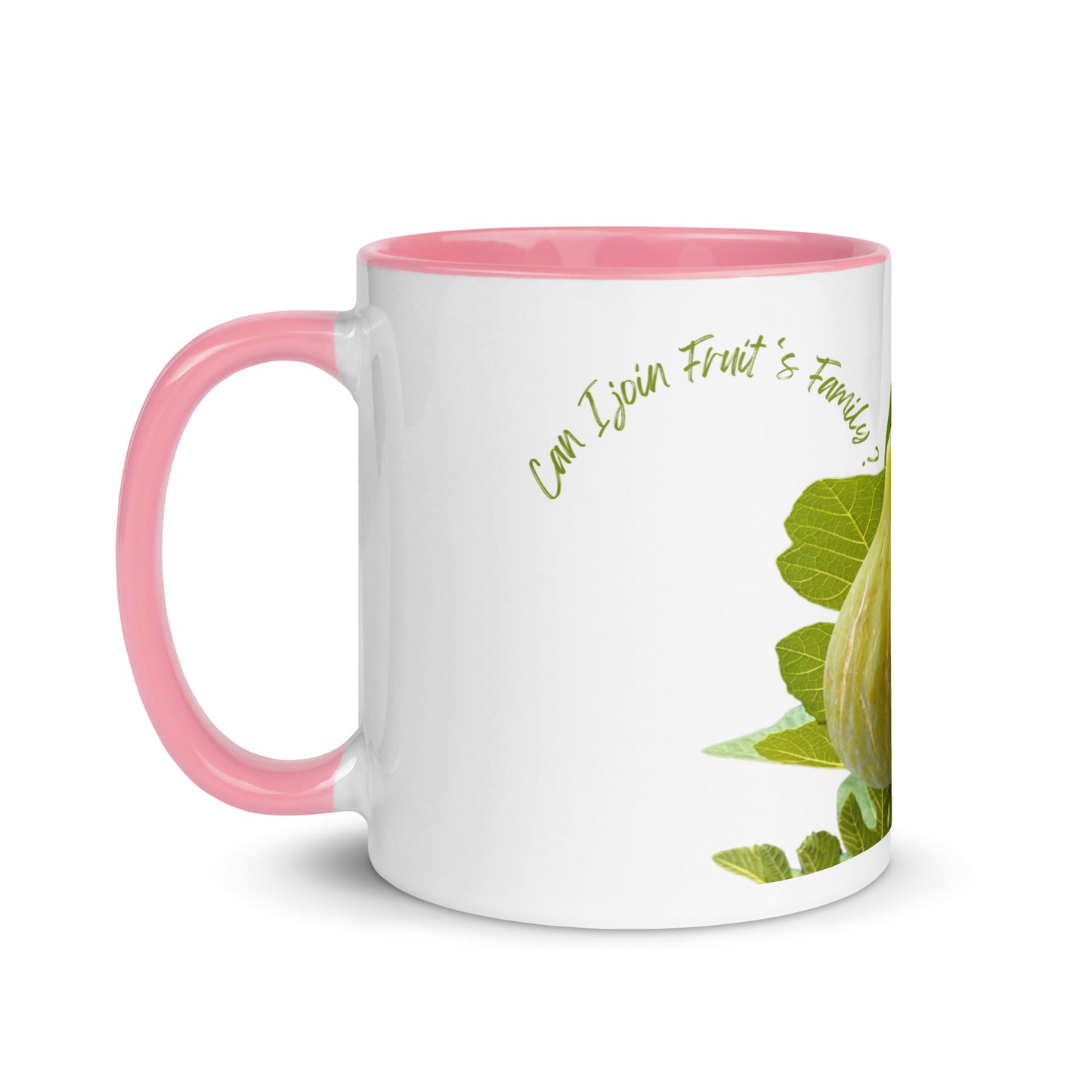 Designed from Helen Pham - White Madeira Fig Mug with Color Inside