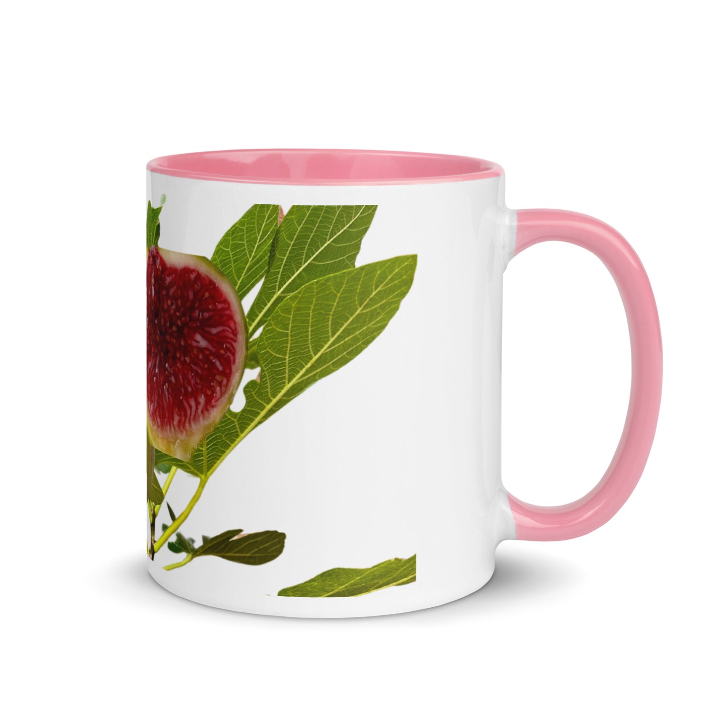 Designed from Helen Pham - White Madeira Fig Mug with Color Inside