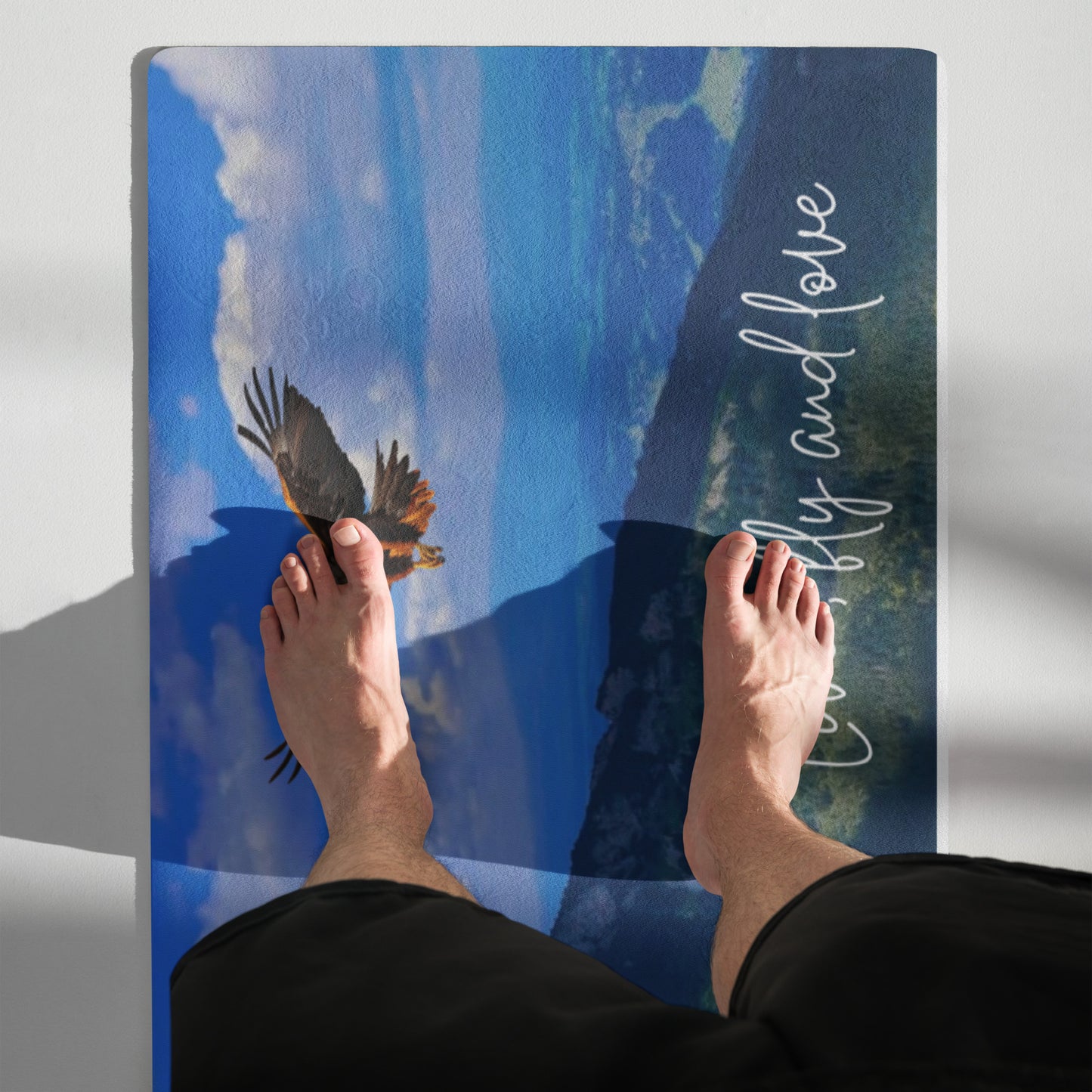 Very nice Yoga mat - exercise mat with Eagle