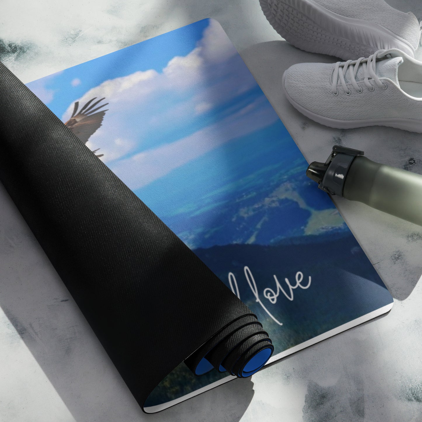 Very nice Yoga mat - exercise mat with Eagle