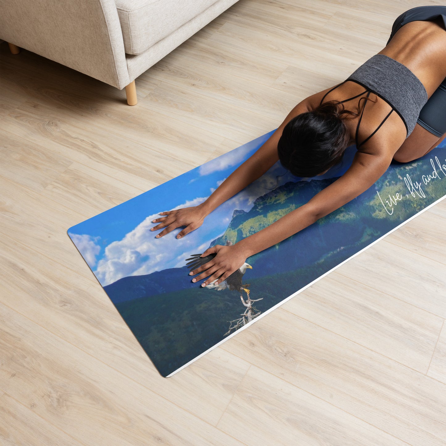 Very nice Yoga mat - exercise mat with Eagle